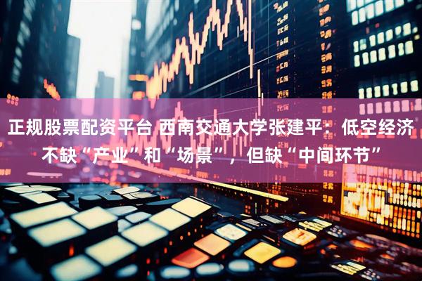 正规股票配资平台 西南交通大学张建平：低空经济不缺“产业”和“场景”，但缺“中间环节”