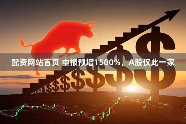 配资网站首页 中报预增1500%，A股仅此一家