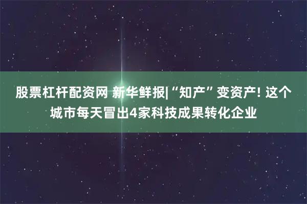 股票杠杆配资网 新华鲜报|“知产”变资产! 这个城市每天冒出4家科技成果转化企业